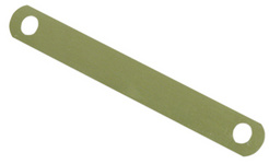 ELBA afdeklijsten metaal, messingkleurig gelakt, 11×95 mm, 100 stuks