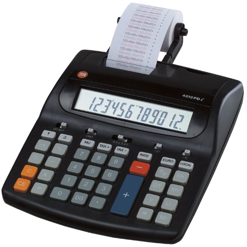 CASIO inktrol voor tafelrekenmachine FR-2650 nylon zwart/rood