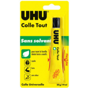 UHU alleslijm FLEX + CLEAN, oplosmiddelvrij, transparant, 20 g
