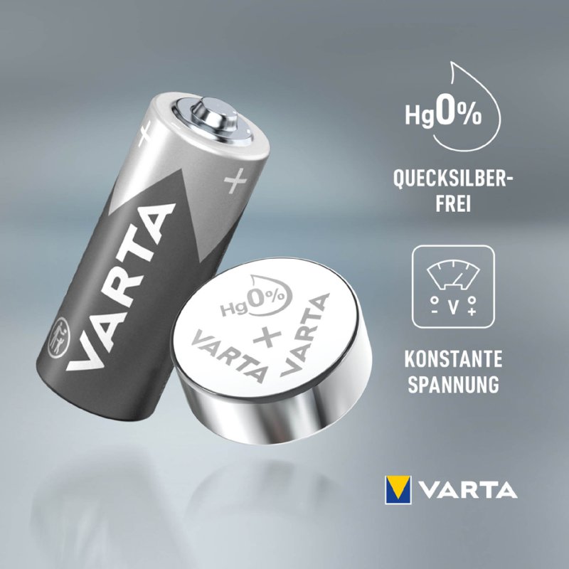 VARTA zilveroxide knoopcel V13GS SR44, 1,55 volt, 155 mAh