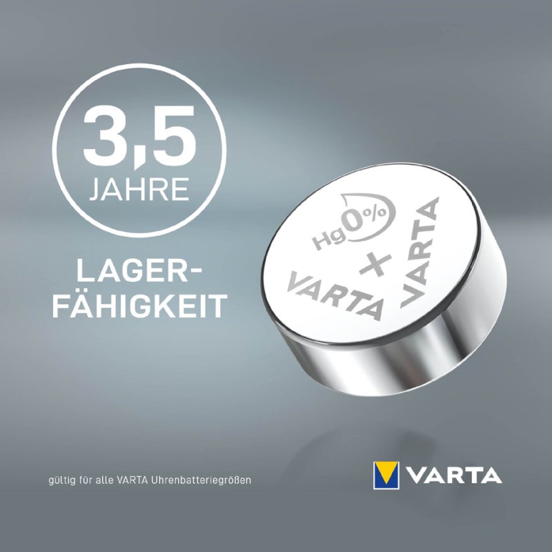 VARTA zilveroxide knoopcel V13GS SR44, 1,55 volt, 155 mAh