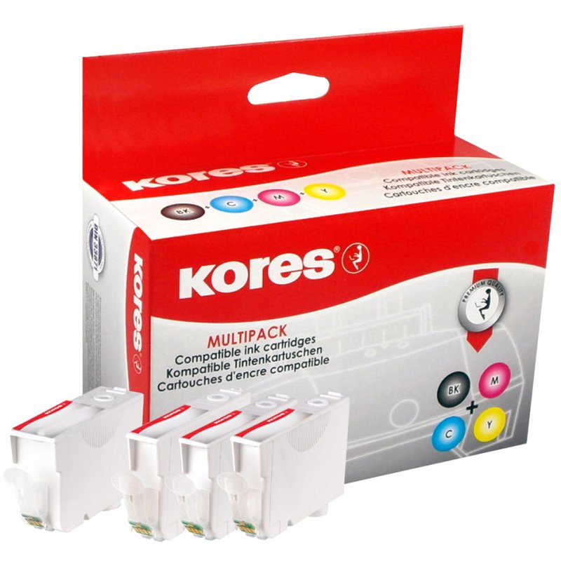 Kores cartouches d'encre Multi-Pack, remplacement Canon PGI580/CLI581, 5 couleurs