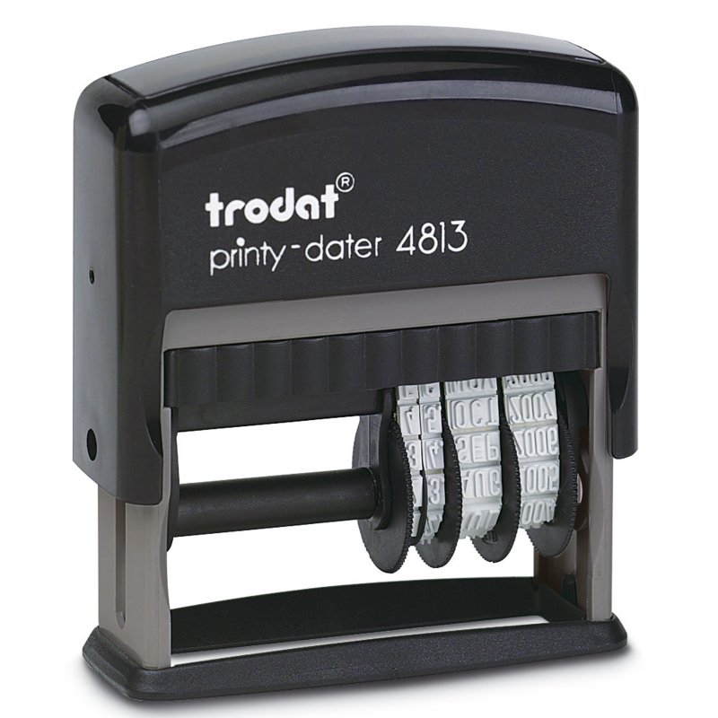 trodat datumstempel Printy Dater 4813, instelbaar, zelfkleurend, 25×8 mm