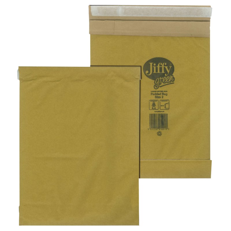 Jiffy pochettes de transport à bulles taille 2, 195×280 mm, 100 pièces