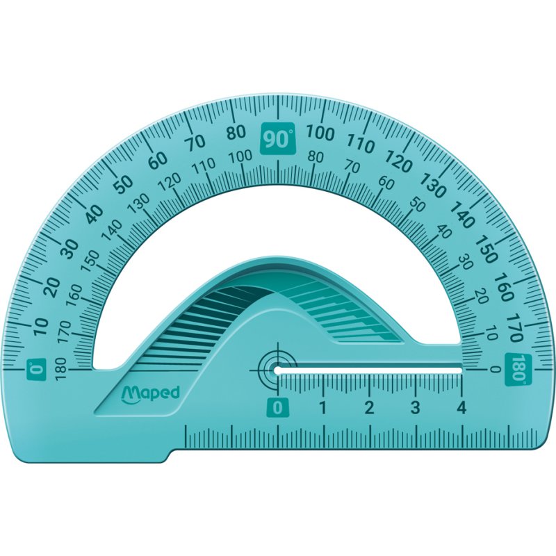 Maped rapporteur semi-circulaire flex 180°, 120 mm, plastique