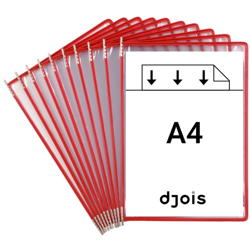 djois draaitafel met rotatiepunt, A4, rood, 10 stuks