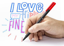 STAEDTLER fineliner triplus, driehoekig, 0,3 mm, 20 stuks