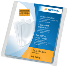 HERMA hoezen voor identiteitspassen, PP, 1-vaks, 63×90 mm
