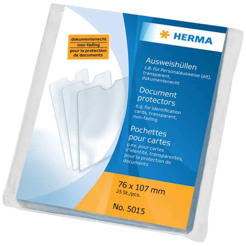 HERMA porte-badge professionnel, PP, 102×137 mm, 25 pièces