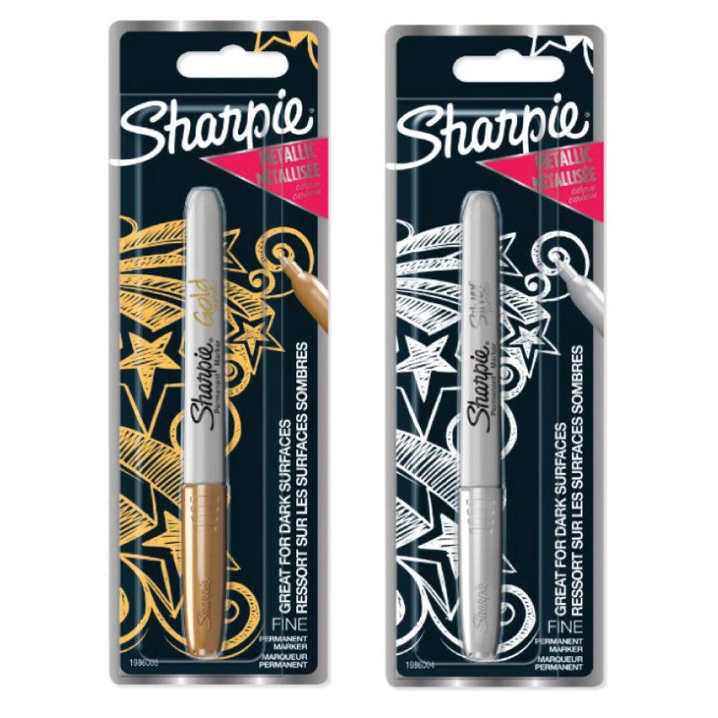 Sharpie permanente marker metallic, goud, 1,4 mm