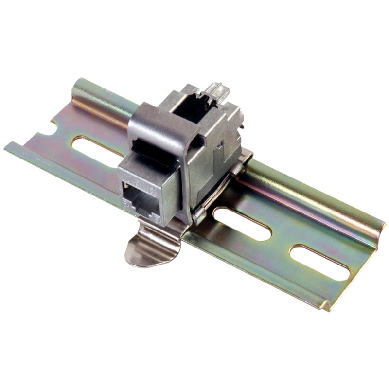 TELEGÄRTNER guide rail adapter IP20 for AMJ modules, cat.6