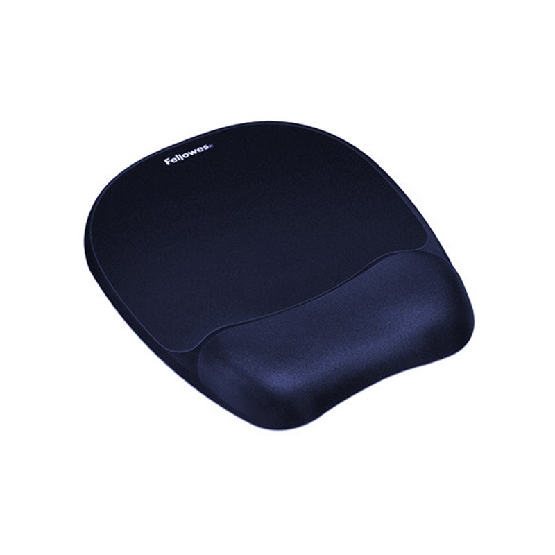 Fellowes repose-poignet Memory Foam avec tapis souris, noir, 202×235×25 mm