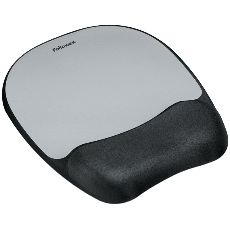 Fellowes repose-poignet Memory Foam avec tapis souris, noir, 202×235×25 mm