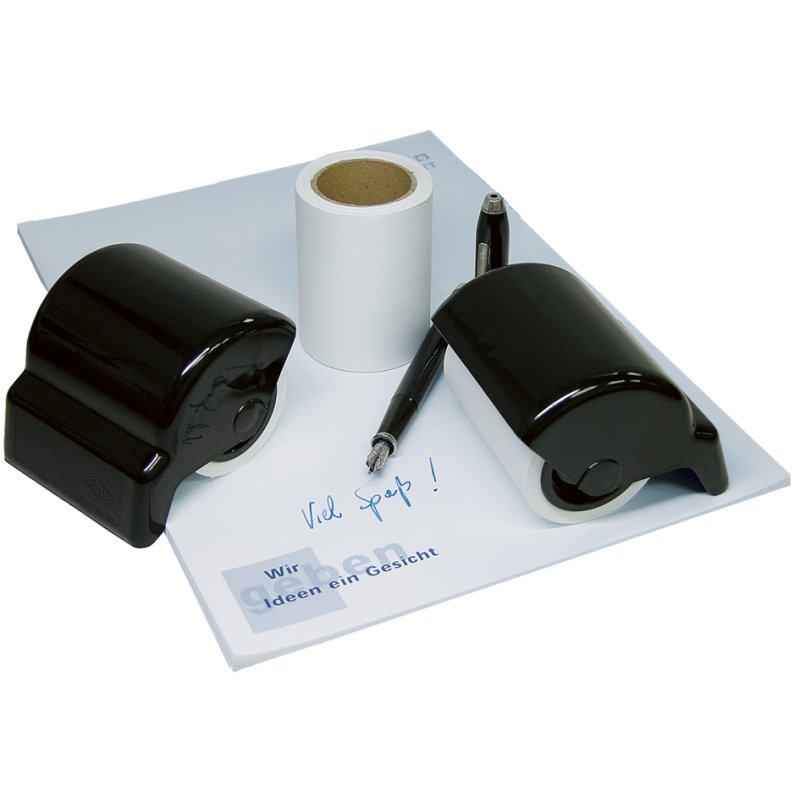 WEDO rouleau encreur de rechange, papier buvard blanc, 70×53 mm, 5 pièces