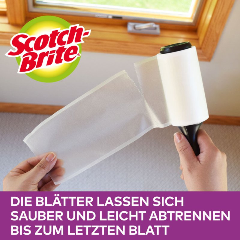 Scotch Brite rouleau anti-peluches, 30 feuilles, 4,5 m