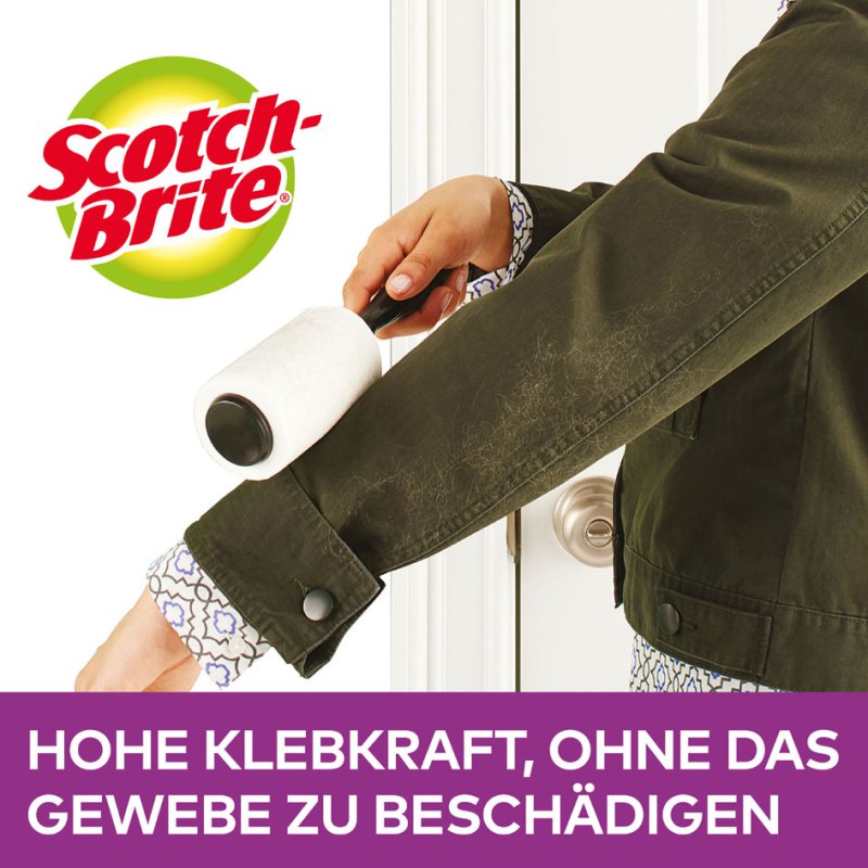 Scotch Brite rouleau anti-peluches, 30 feuilles, 4,5 m