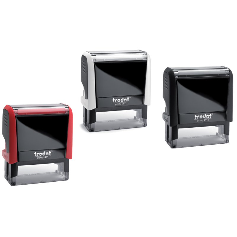 trodat tekststempel 4913 Printy 4.0, zelfkleurend, vuurrood, 58×22 mm