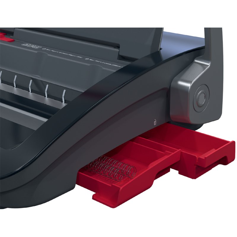 GBC WireBind WB15 binding machine, black/red, up to A4, 15 sheets punching capacity