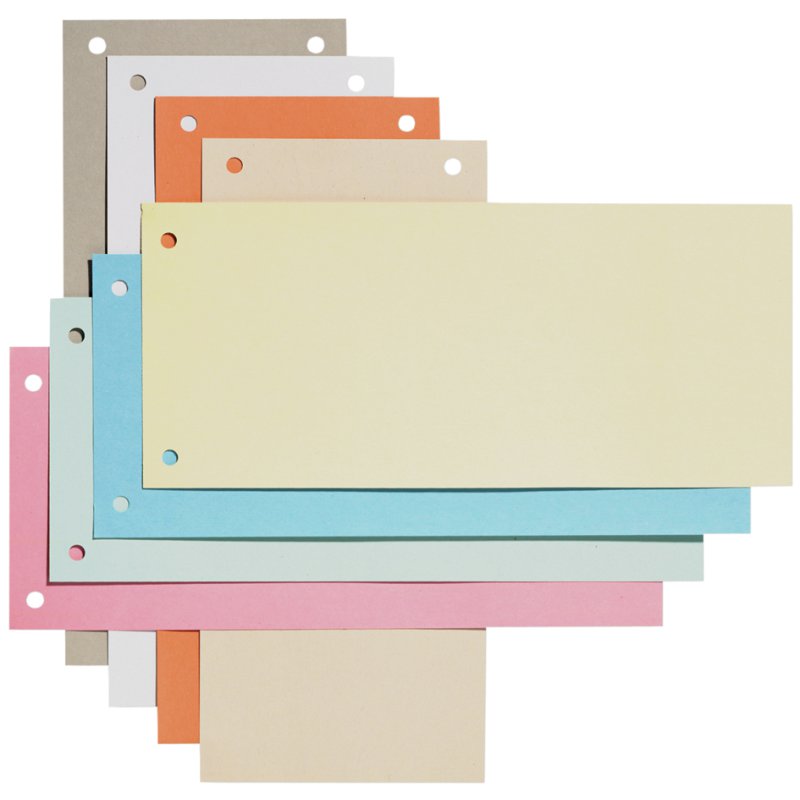 Oxford intercalaires carton A4, rouge, 100 pièces
