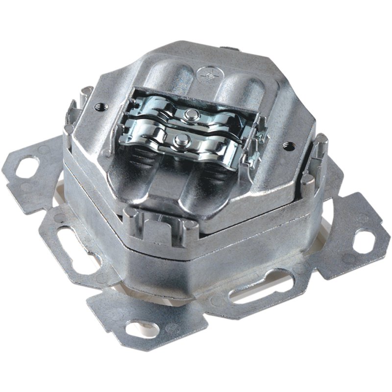 TELEGÄRTNER boîtier de raccordement Cat. 6 classe E, blanc nacré, 2x RJ45, 5 pièces