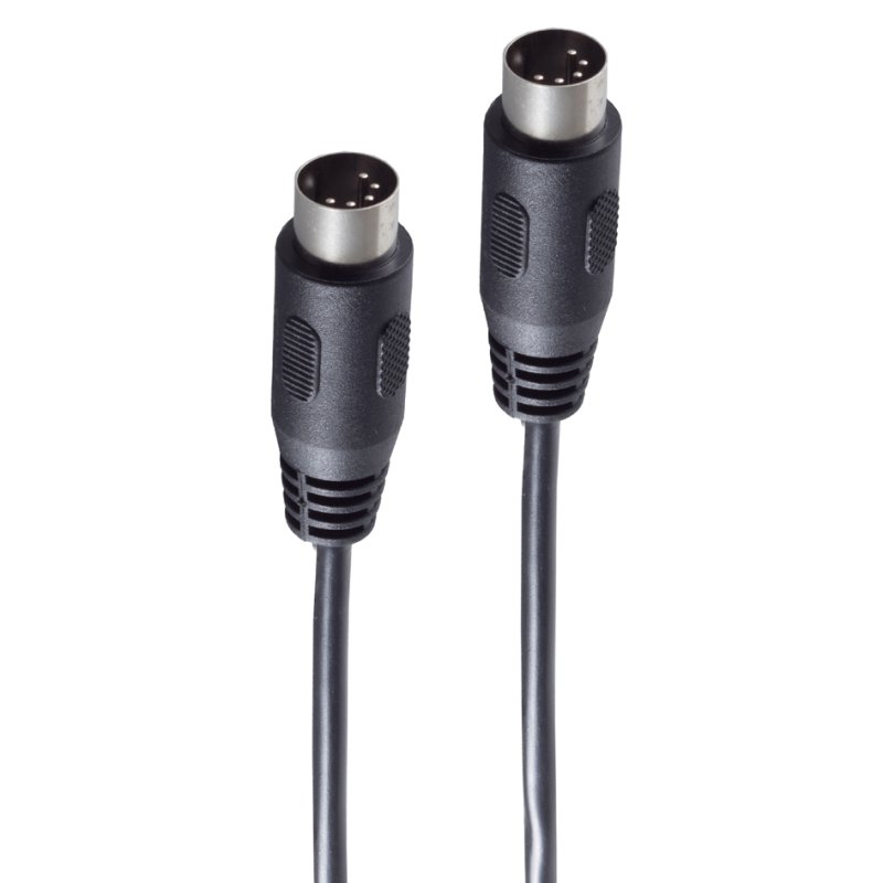 shiverpeaks BASIC-S audio cable, 5-pin DIN plug, black, 5 metres