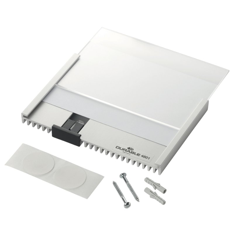 DURABLE deurbordje INFO SIGN, 149×52,5 mm, metallic-zilver
