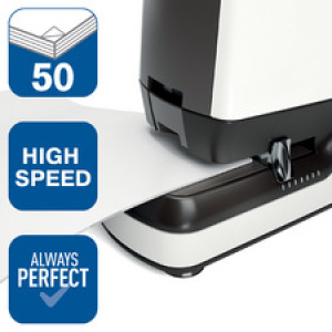 Rapid elektrische nietmachine Pro 90EC, wit/zwart, 50 vel