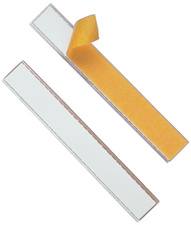 DURABLE etiketvenster zelfklevend, 200×40 mm, transparant, 5 strepen