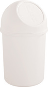 helit prullenbak the flip, klapdeksel, 6 liter, lichtgrijs