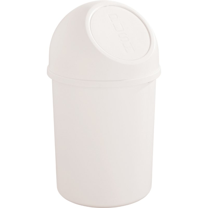 helit poubelle the flip, bleu, 6 litres, couvercle push