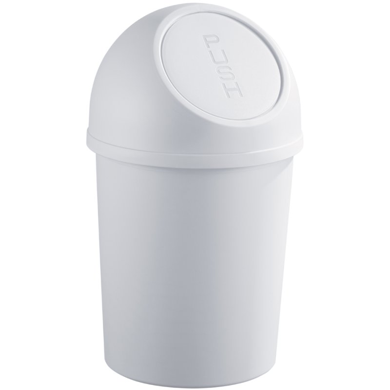 helit poubelle the flip, bleu, 6 litres, couvercle push
