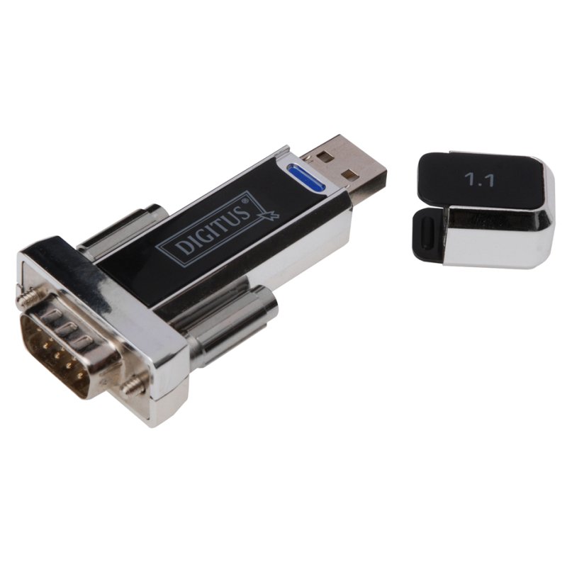 DIGITUS USB naar RS232 adapter, 1 Mbps, 9-polig, 0,8 m kabel
