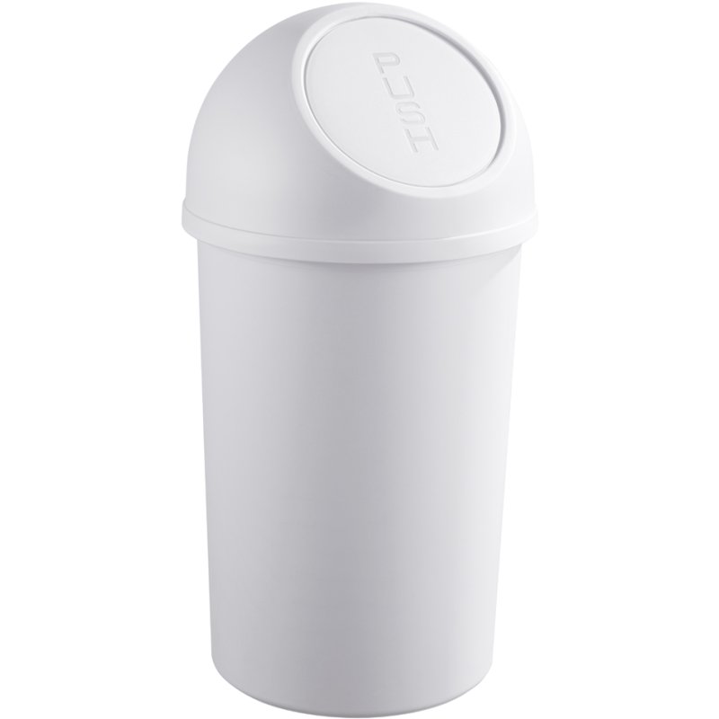 helit poubelle the flip, 25 litres, noir, couvercle push