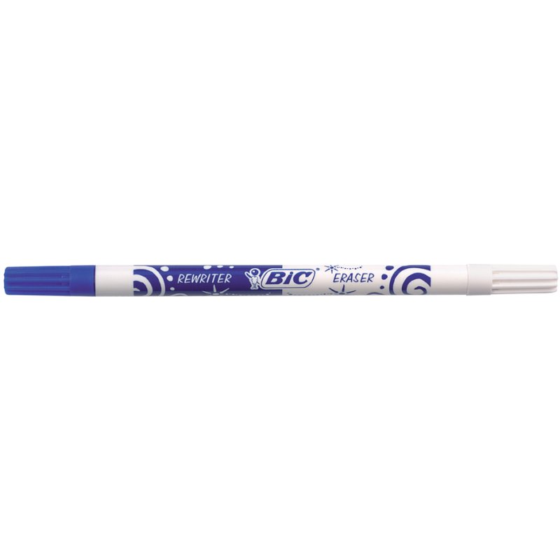 Bic inktgom, wist koningsblauw, correctiepunt voor overschrijven