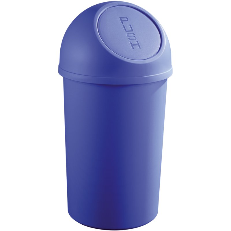 helit afvalbak the flip, 45 liter, blauw, push-inwerpklep