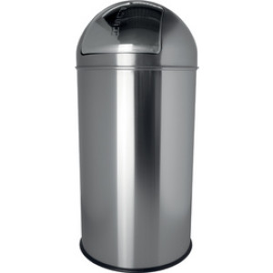 helit afvalbak metaal the dome, 50 liter, wit, 360 mm
