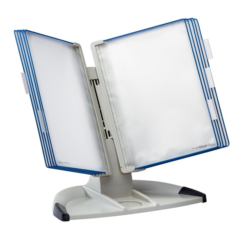 Djois Pupitre de Bureau Design, gris clair/gris, A4, 10 onglets visibles