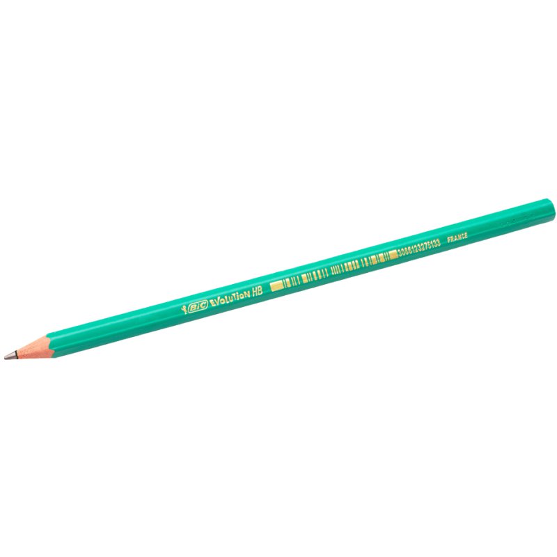BIC crayon Evolution ECOlutions 650, HB, vert, sans bois