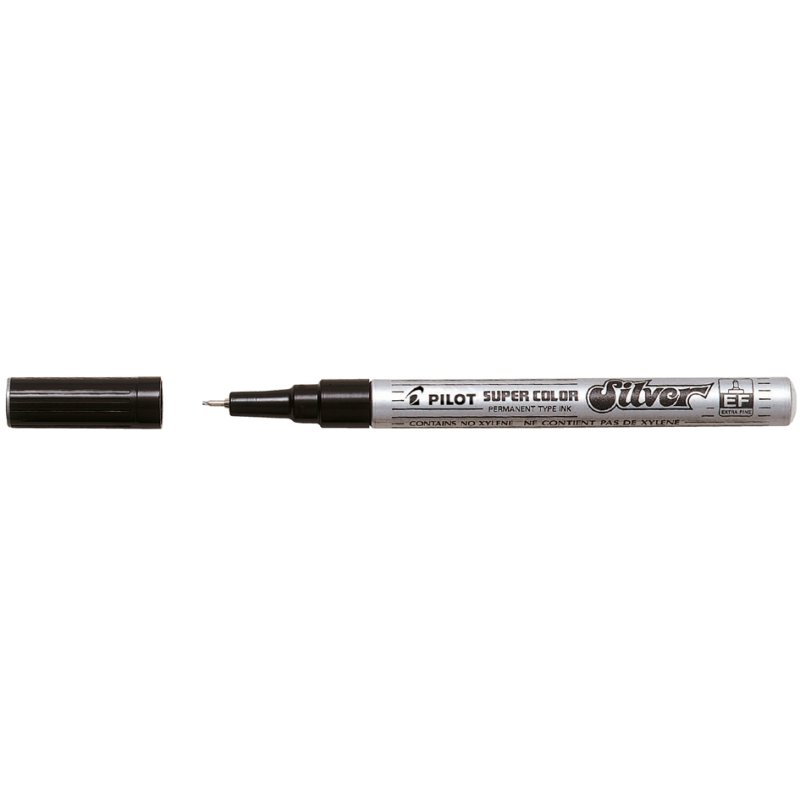 PILOT marqueur permanent, pointe fine, blanc, 1,0 mm
