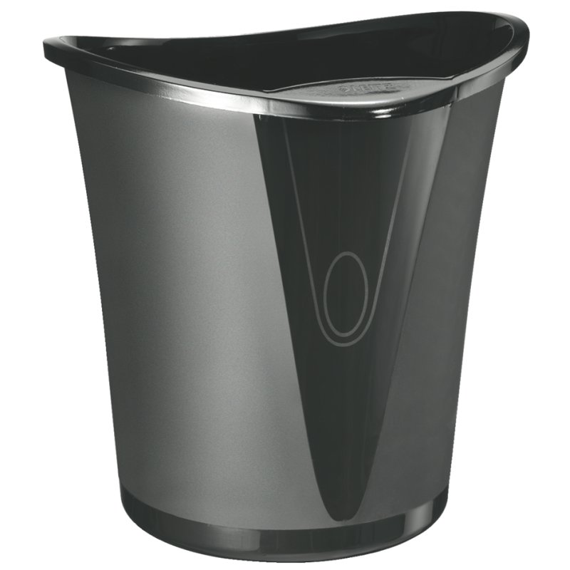 LEITZ Allura corbeille à papier, plastique, noir, 18 litres