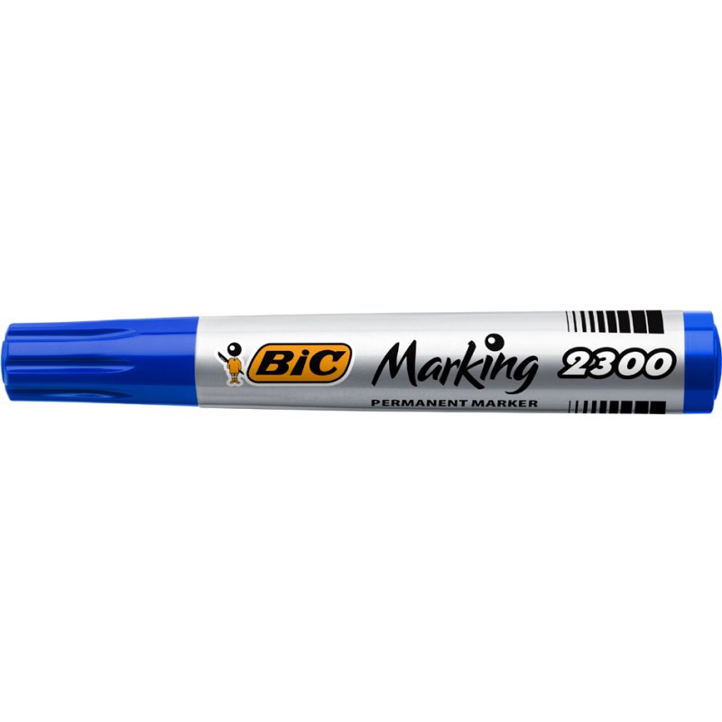 BIC marqueur permanent Marking 2300 Ecolutions, bleu, pointe biseautée