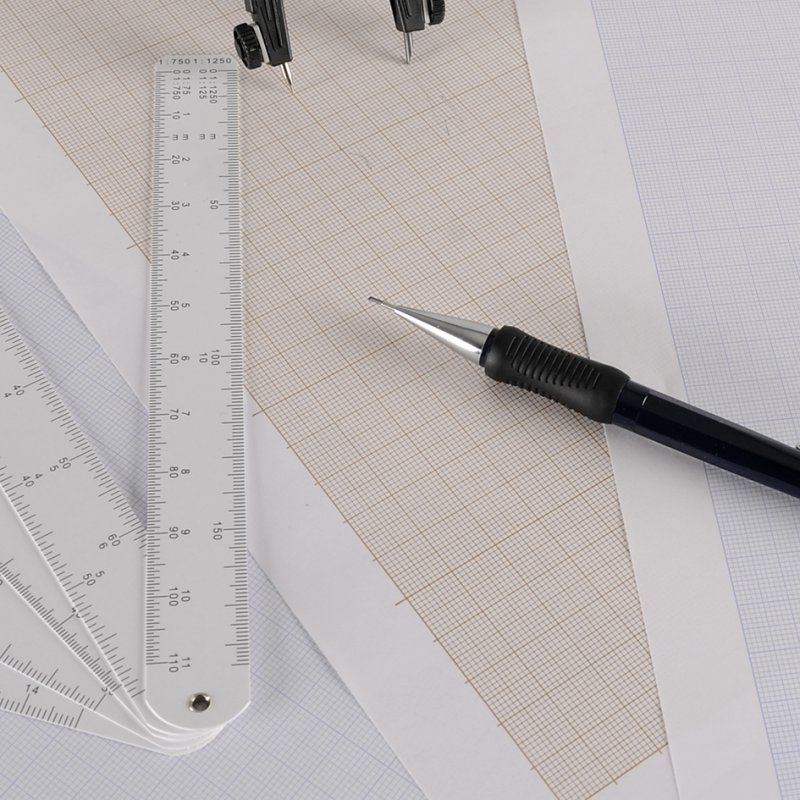 CANSON papier millimétré, 650×500 mm, brun foncé, 50 feuilles