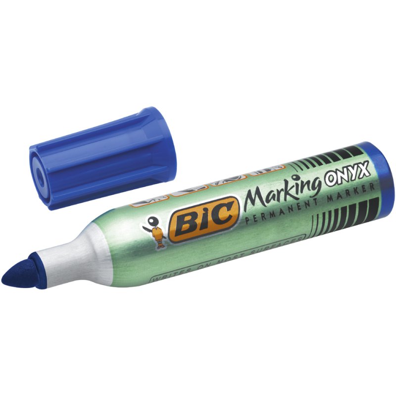 BIC Marking Onyx 1482 marqueur permanent, pointe ronde, noir, 1,5 mm