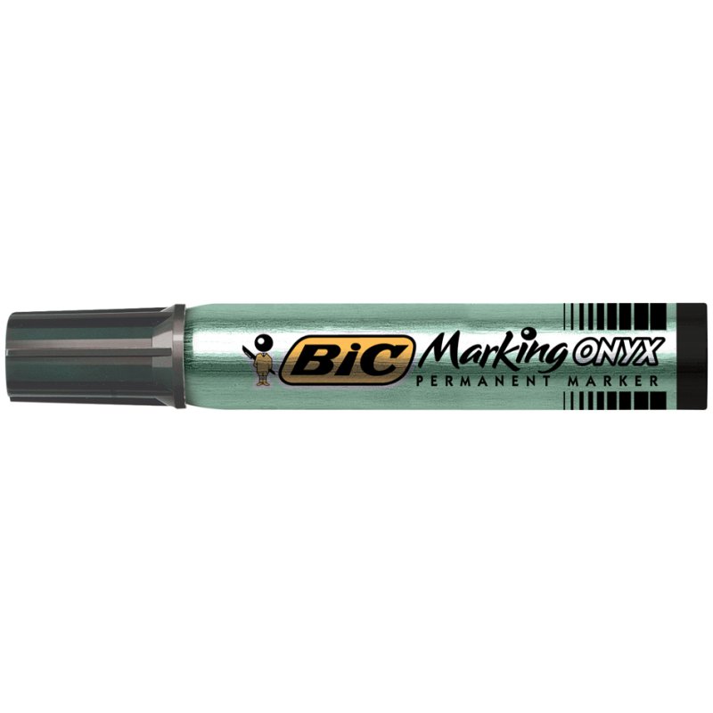 Bic permanent marker Onyx, cone-shaped tip, red