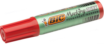BIC Marking Onyx 1481 permanente stift, wigvormige punt, rood