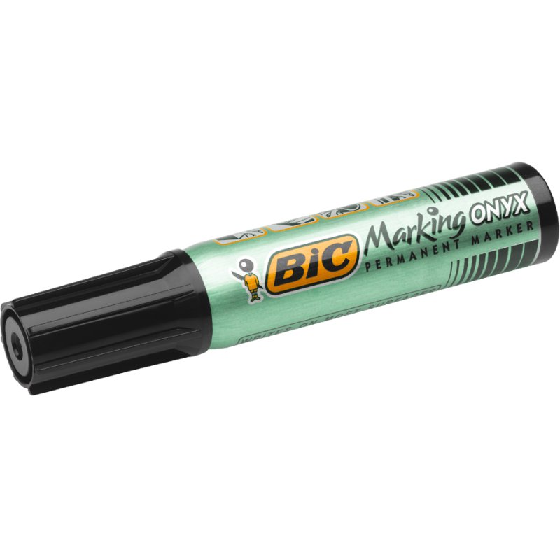 BIC marqueur permanent Marking Onyx, bleu, pointe de burin, 2,7-6,2 mm