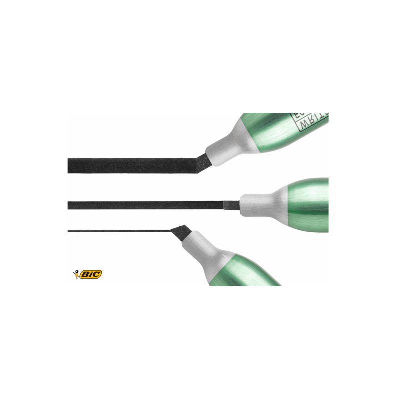 BIC marqueur permanent Marking Onyx, bleu, pointe de burin, 2,7-6,2 mm