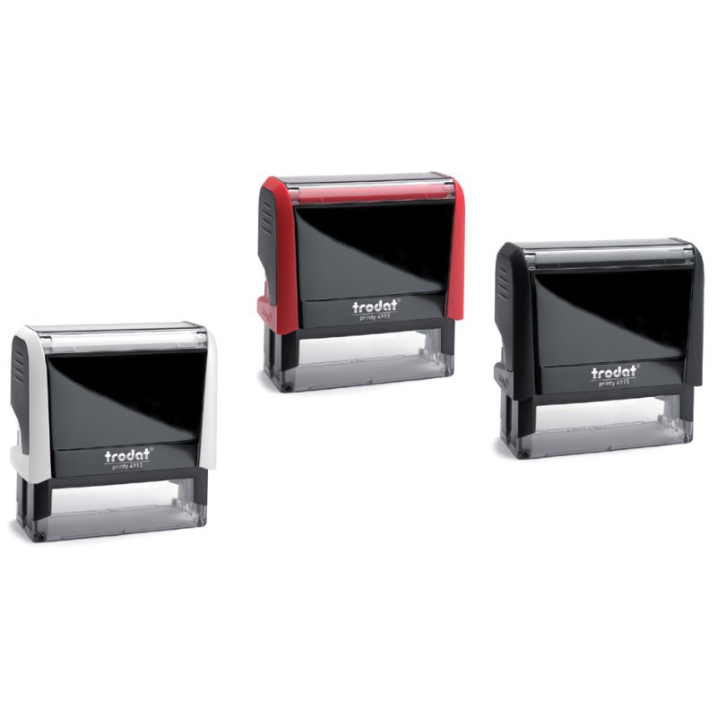 trodat tekststempel Printy 4915 4.0, configureerbaar, 70×25 mm, eco-grijs