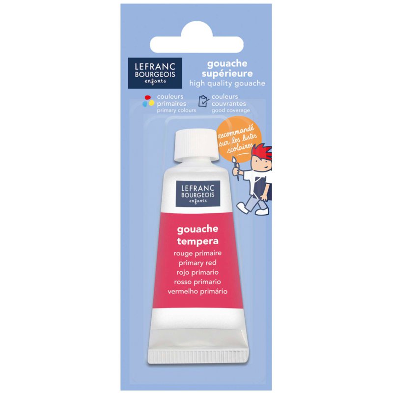LEFRANC BOURGEOIS gouacheverf, primariblauw, 20 ml, vanaf 3 jaar