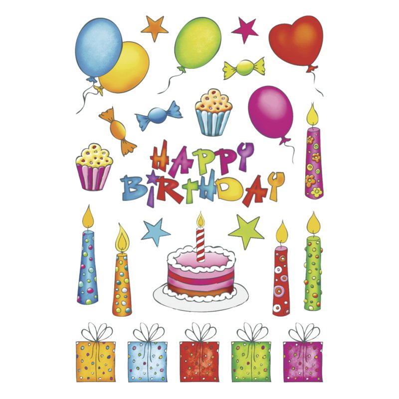 HERMA stickers Décoration 'Félicitations', pailletés, papier, 8 pièces